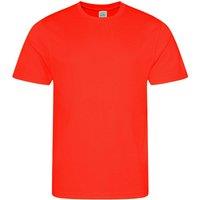 AWDis Men's Just Cool Performance Plain T-Shirt in Coral | Size: 3XL
