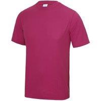 AWDis Men's Just Cool Performance Plain T-Shirt in Pink | Size: 3XL