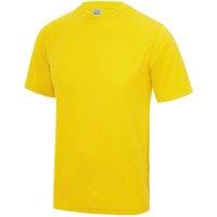 AWDis Men's Just Cool Performance Plain T-Shirt in Yellow | Size: 3XL