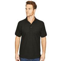 Absolute Apparel Men's Precision Polo Shirt in Black | Size: XL