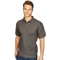 Absolute Apparel Men's Precision Polo Shirt in Grey | Size: XS