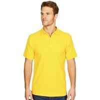 Absolute Apparel Men's Precision Polo Shirt in Yellow | Size: 6XL