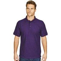 Absolute Apparel Men's Precision Polo Shirt in Purple | Size: 7XL