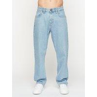 Crosshatch Tillman Men's Classic Baggy-Fit 100% Cotton Jeans in Light Blue | Size: 34S