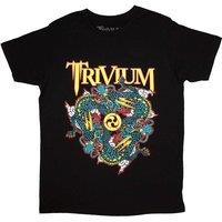 Trivium Men's Dragon Circle Pit T-Shirt in Black | Size: Small