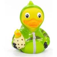 Bud Ducks Men's Novelty Large Luxury Rubber Duck - Jurassic Quack in Green