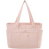 MODISHION Women's Nylon Tote Laptop Bag Handbag in Light Pink