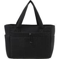 MODISHION Women's Nylon Tote Laptop Bag Handbag in Black