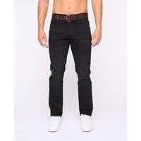 Bewley&Ritch Newbury Men's Straight-Fit Stretch Jeans in Black | Size: 34S