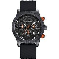 Breed Men's Double Agent Chronograph Watch with Date in Black