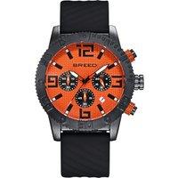 Breed Men's Double Agent Chronograph Watch with Date in Pale Orange