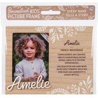 History & Heraldry Pre-personalised Child's Picture Frame - Amelie - Over 90 Titles in Brown