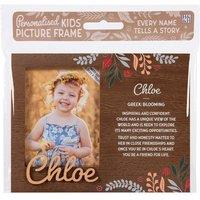 History & Heraldry Pre-personalised Child's Picture Frame - ChIoe - Over 90 Titles in Brown