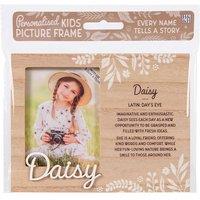 History & Heraldry Pre-personalised Child's Picture Frame - Daisy - Over 90 Titles in Brown