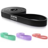 Core Balance Pull Up Resistance Band Exercise Fitness Latex Medium 10 To 30kg in Black