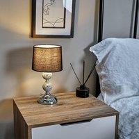 ValueLights Harmony Pair of Black Table Lamp