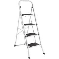 VonHaus White 4 Step Ladder