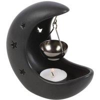 KDMD Deactivated ( High Return ) - Black Crescent Moon Hanging Oil Burner