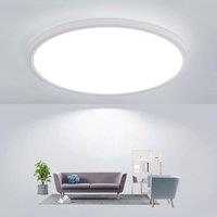 Goeco LED Ceiling Light, IP44, Bathroom Ceiling Light 6500K in White | Size: 12 inches