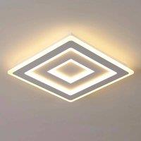 Pheashine Modern White Square LED Ceiling Light 52W 3000K 40x5cm Warm Light | Size: 40x5 cm