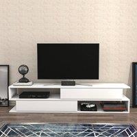 Decorotika Cortez Modern Tv Stand Tv Unit for Tv's up to 72 inch in White
