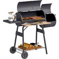 Rolipo Portable Charcoal BBQ Grill 104 x 124 x 53cm Black | Size: 104 x 124 x 53 cm