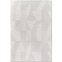 THE RUGS Villeroy & Boch 1906 Wool Rug Ursule Handwoven High Low Pile in White | Size: 190 cm x 280 cm