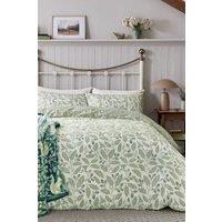 Helena Springfield 'Acorns' Cotton Duvet Cover Set in Light Green | Size: King