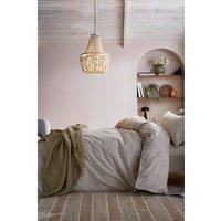 Abigail Ahern x Murmur 'Lara' Cotton Duvet Cover Set in Green | Size: Super King