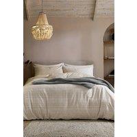 Abigail Ahern x Murmur 'Zelda' Woven Cotton Duvet Cover Set in Cream | Size: King