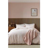 Helena Springfield 'Tranquil Check' Duvet Cover Set in Pink | Size: Super King