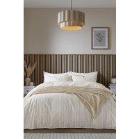 Helena Springfield 'Tranquil Check' Duvet Cover Set in Cream | Size: King