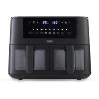 Tower Dual Basket Air Fryer, 8L Vortx Vizion, T17151, Black