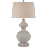 KDMD Amorie Linen Shade Table Lamp - Elegant, Versatile Home Lighting in Light Brown