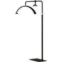 Emitto LED Lash Light Half Moon Lamp for Lash Extension Tattoo Beauty Salon in Black