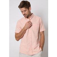 Maine Men's Orange Textured Short Sleeve Shirt | Size: XL