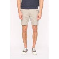 Duck&Cover Men's Everett Slim-Fit Stretch Tailored Chino Shorts in Light Grey | Size: 32