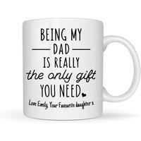 Aye Do Gifts Men's Personalised Being My Dad Mug Gift | Father's Day Gift in White