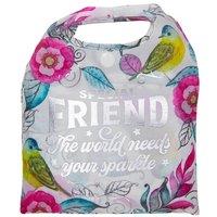 History & Heraldry Women's Personalised Sparkle Shopper Bag - Over 80 Names - Special Friend in White