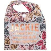 History & Heraldry Women's Personalised Sparkle Shopper Bag - Over 80 Names & Titles - Jackie in Light Pink