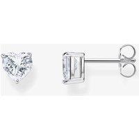 THOMAS SABO Women's Sterling Silver Heart Zirconia Stud Earrings H2306-051-14