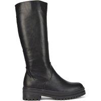 XY London Women's 'Maura' Chunky Sole Mid Calf Boots in Black | Size: 3