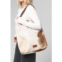 Barneys Originals Women's Brown Cowhide Tote Bag