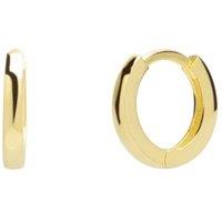 Spero London Women's Edgy Geometric Sterling Silver Hoop Earrings in Gold