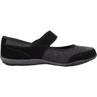 ABSOLUTE FOOTWEAR Women's Womens Easy Slip On Comfort Shoe with Touch & Close Fastening in Black | Size: 7