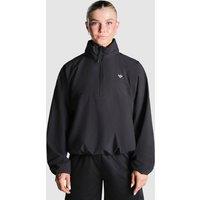 Miss Kick Women's Tifoso Windbreaker 1/4 Zip in Black | Size: 8