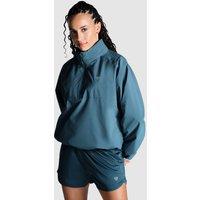Miss Kick Women's Tifoso Windbreaker 1/4 Zip in Teal | Size: 10