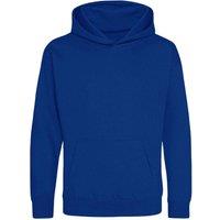 AWDis Hooded Sweatshirt Hoodie in Royal | Size: 1-2 Years