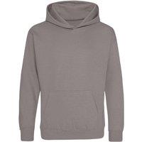 AWDis Hooded Sweatshirt Hoodie in Light Grey | Size: 1-2 Years