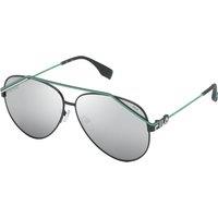 FILA Men's SFI018-61H53X Aviator/Navigator Sunglasses in Black